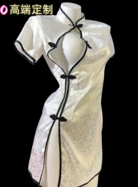 SADO高端定制性感旗袍睡裙纯欲制服qqny诱惑改良古风q趣衣服睡衣