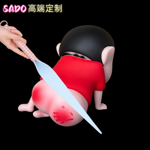 SADO高端定制真皮柳叶鞭sp小圈情侣实践道具皮拍子套装响拍puppy