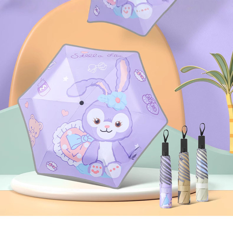 三折儿童小学生晴雨伞幼儿园男童女童宝宝可爱圆角安全童车广告伞