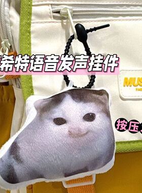 网红oiiai小猫搞怪异形抱枕挂件生日礼物钥匙扣靠垫工厂批发价