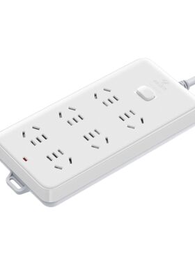 公牛插座接线板拖线板插线板GN109K 插排多用电源排插6位插孔新品