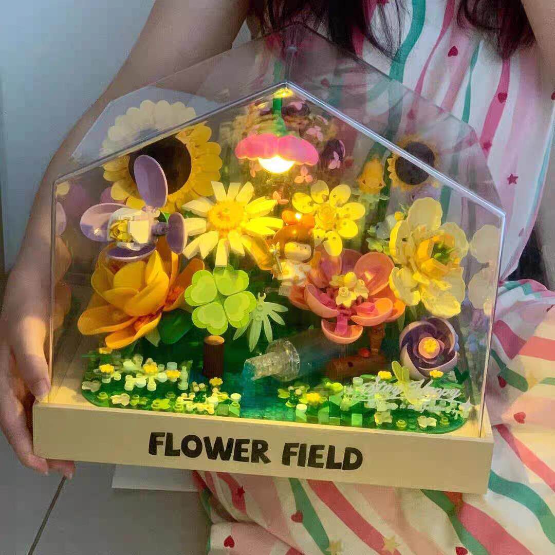 费米多肉积木花束花篮拼