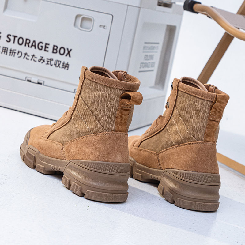 马丁靴女2025新款户外登山鞋小个子内增高春秋季徒步爬山防滑短靴