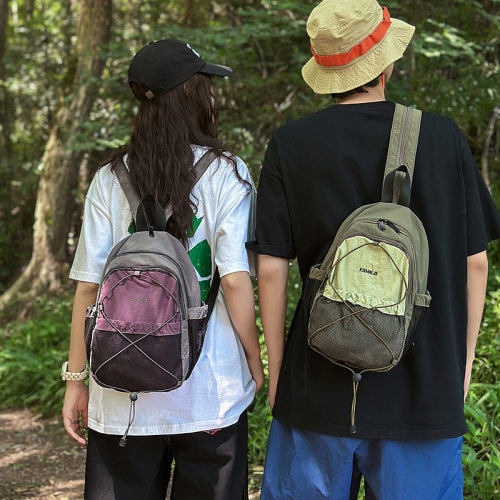 登山包男女轻便双肩包胸包两用