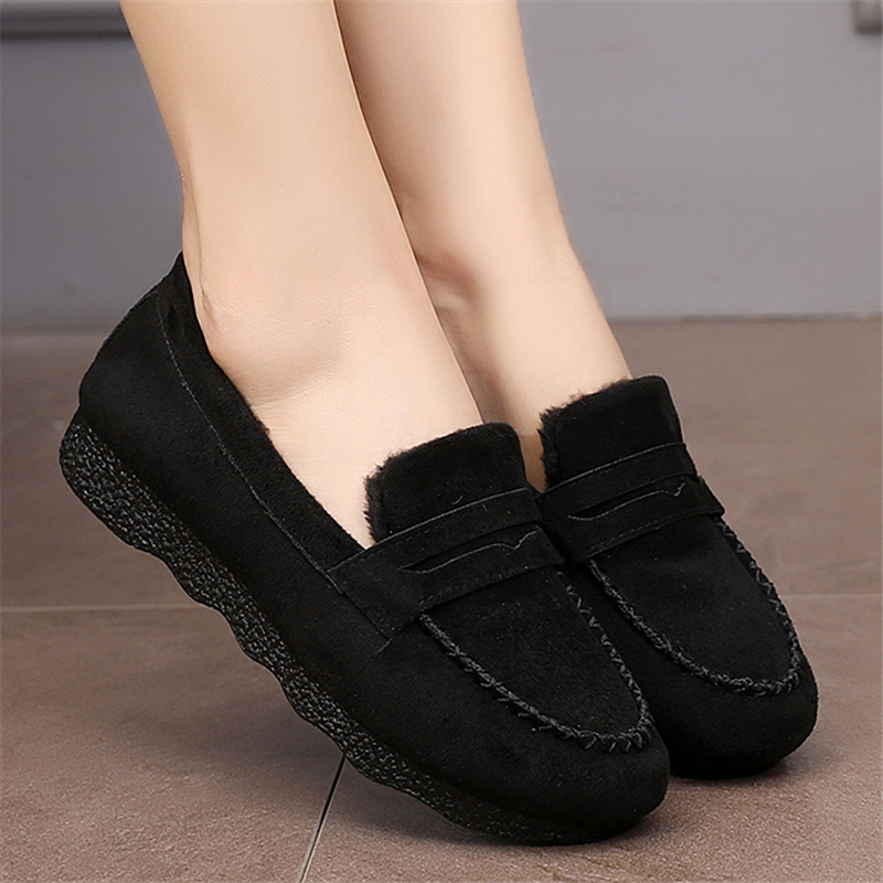 冬季老北京布鞋棉鞋防滑软底保暖