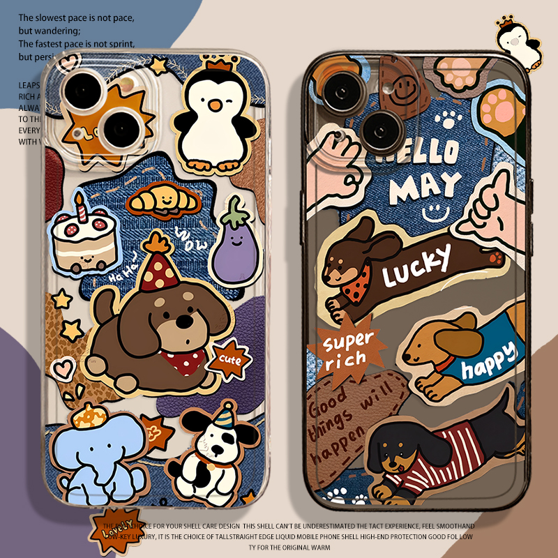 全系苹果手机透明卡通可爱