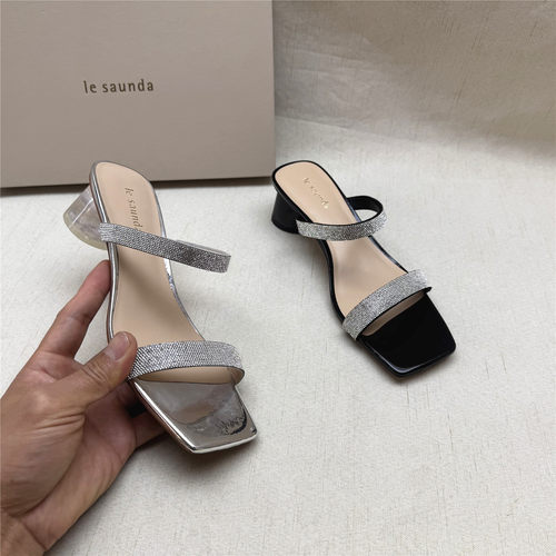 品牌撤柜亏本清仓水钻凉拖鞋女