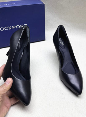 Rockport/乐步正品撤柜尖头高跟舒适时装鞋女新款牛皮单鞋清仓M