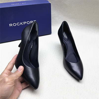 Rockport/乐步正品撤柜尖头高跟舒适时装鞋女新款牛皮单鞋清仓M