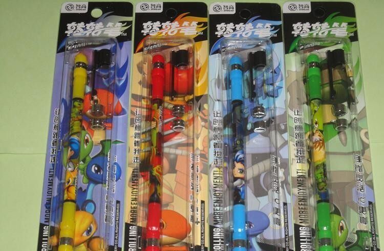 包邮正品新款智高dl-1001转转笔斗龙战士转转笔儿童版转转笔