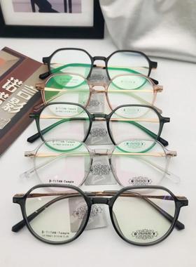 哥拓普眼镜架 levelnine/橡胶钛复古韩版潮流文艺眼镜框 LV-76021