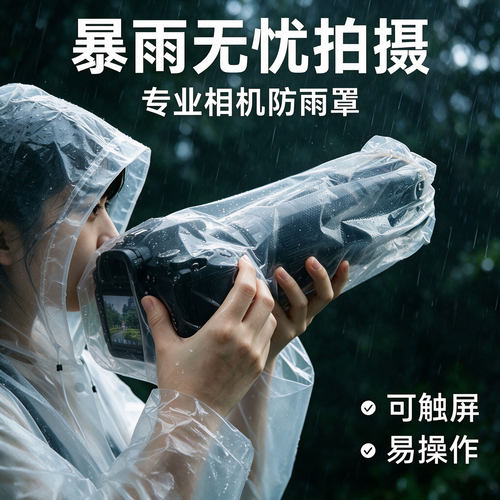 相机防水防雨罩长焦适用佳能索尼
