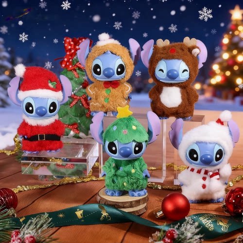史迪奇圣诞萌衣系列盲盒手办礼物