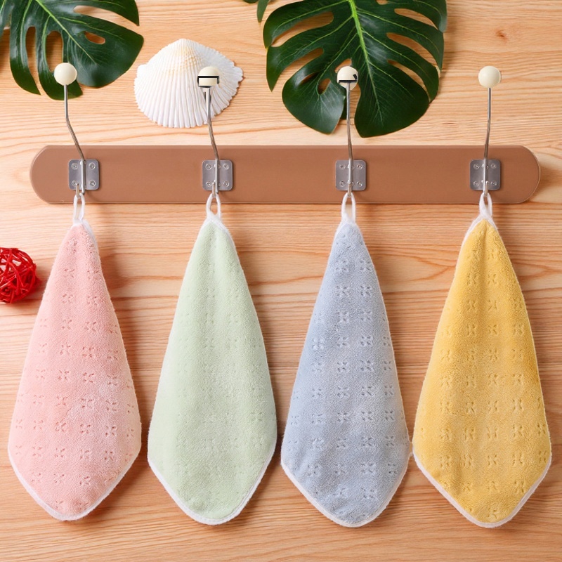 擦手巾吸水厨房抹布擦手巾淡水色