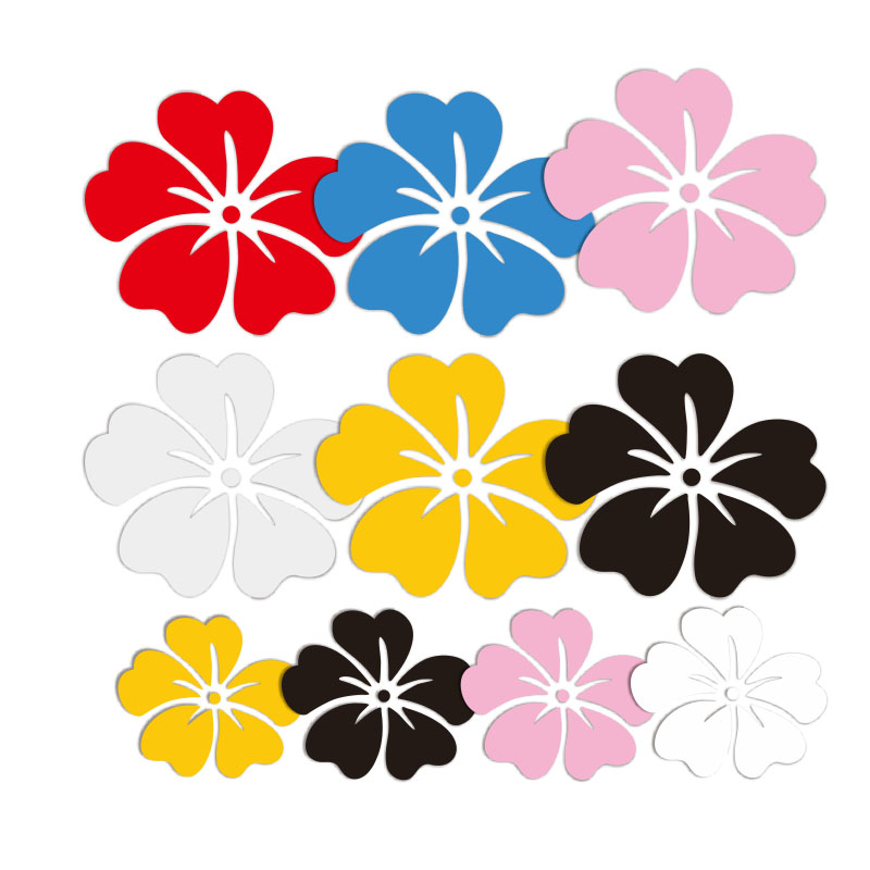 个性小花 花朵 太阳花汽车贴纸 遮挡划痕贴伤痕贴电动车摩托车贴
