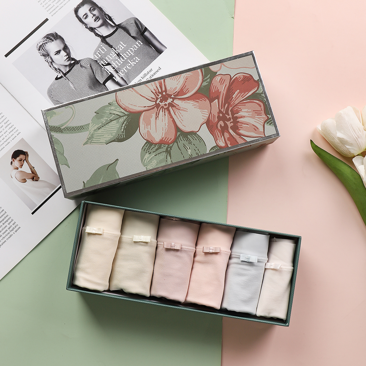 美奈川三角裤超薄莫代尔棉内裤女