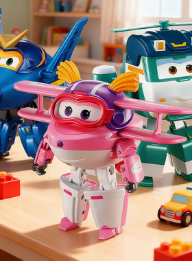 超级飞侠变形机器人巧巧儿童玩具男孩酷飞潮玩手办小亮飞机机器人