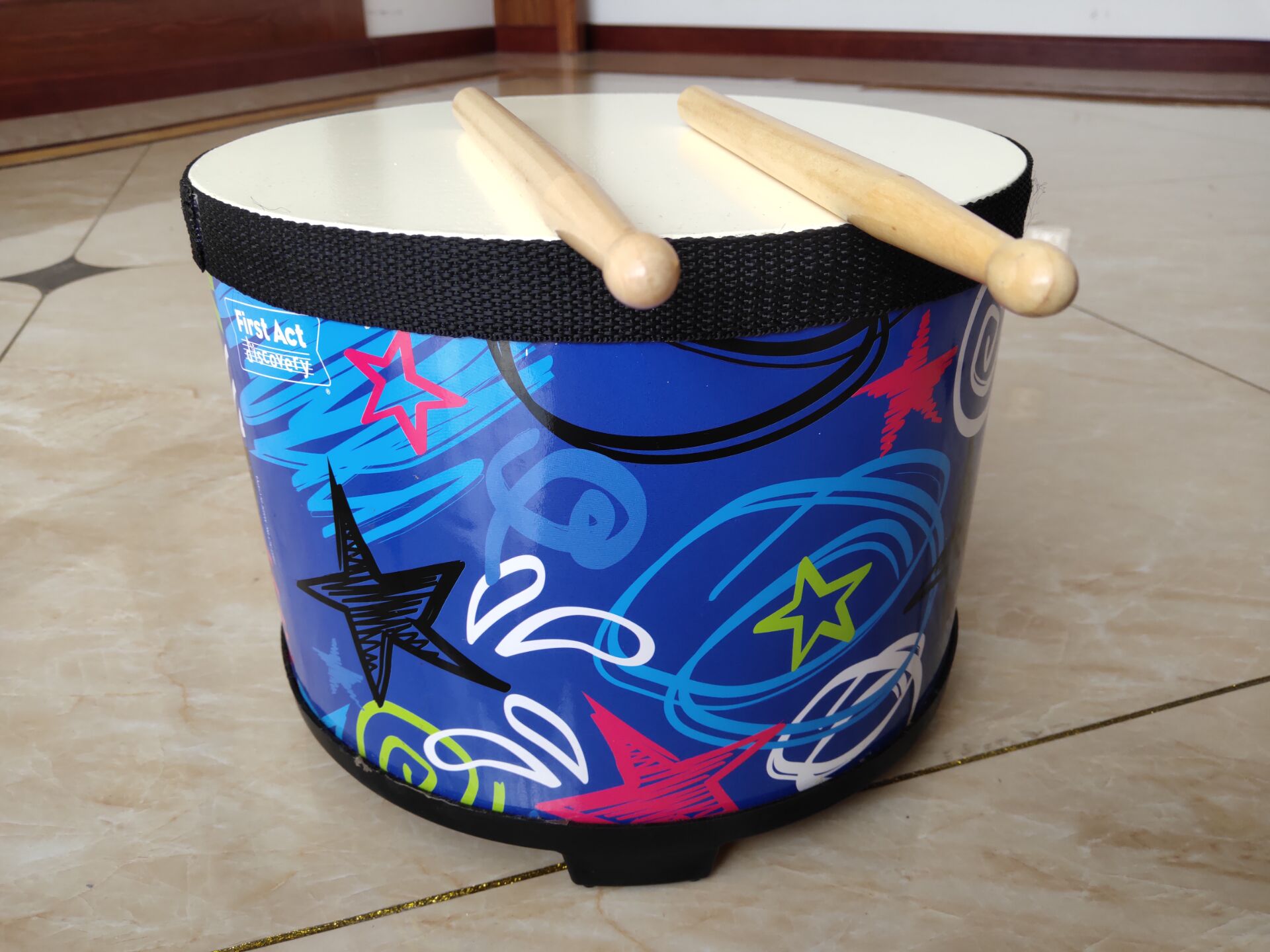 FIRSTACT ORIGINAL ORIGINAL SINGLE GENUINE FLOOR TOM CHILDREN `S GROUND DRUM PERTRATING PLAYER KNOCK DRUM PORK DRUM NOODLES