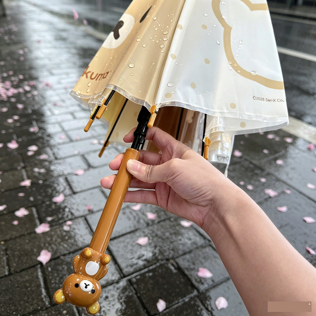 轻松熊联名雨伞透明伞直柄自动伞少女心学生可爱时尚潮流2026新款