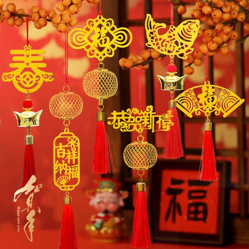 春节马年礼物合金生肖元旦挂件