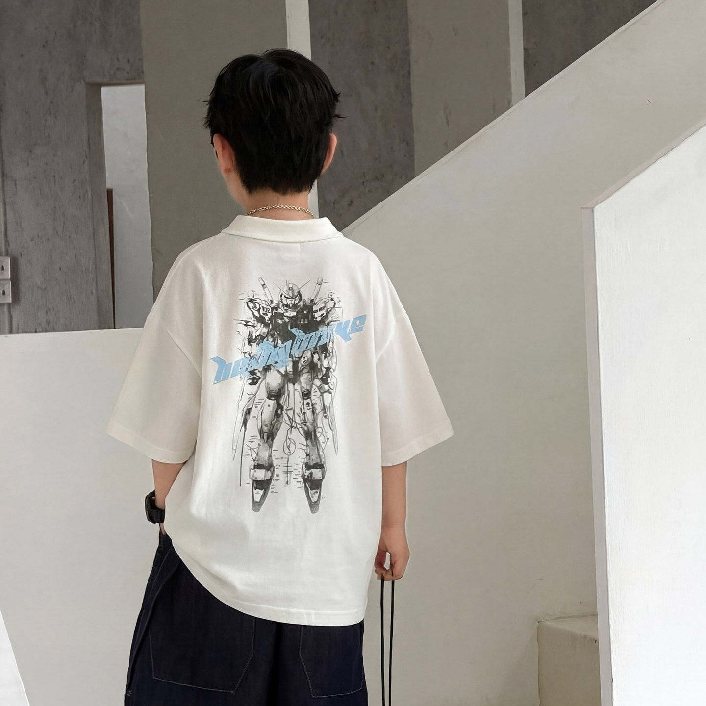 波拉童装男童夏季短袖t恤韩版儿童夏款POLO衫半袖2026夏装中大童