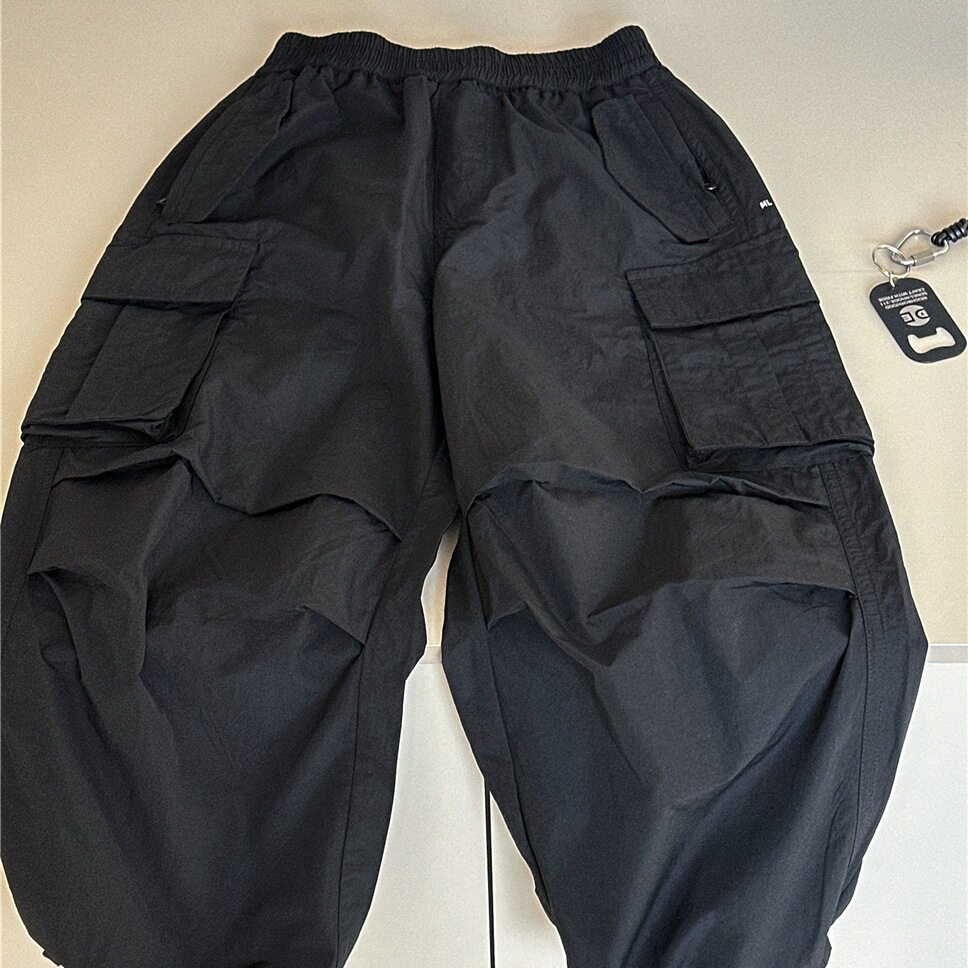 波拉童装2026春装男童春夏工装裤儿童黑色休闲裤中大童薄款长裤子