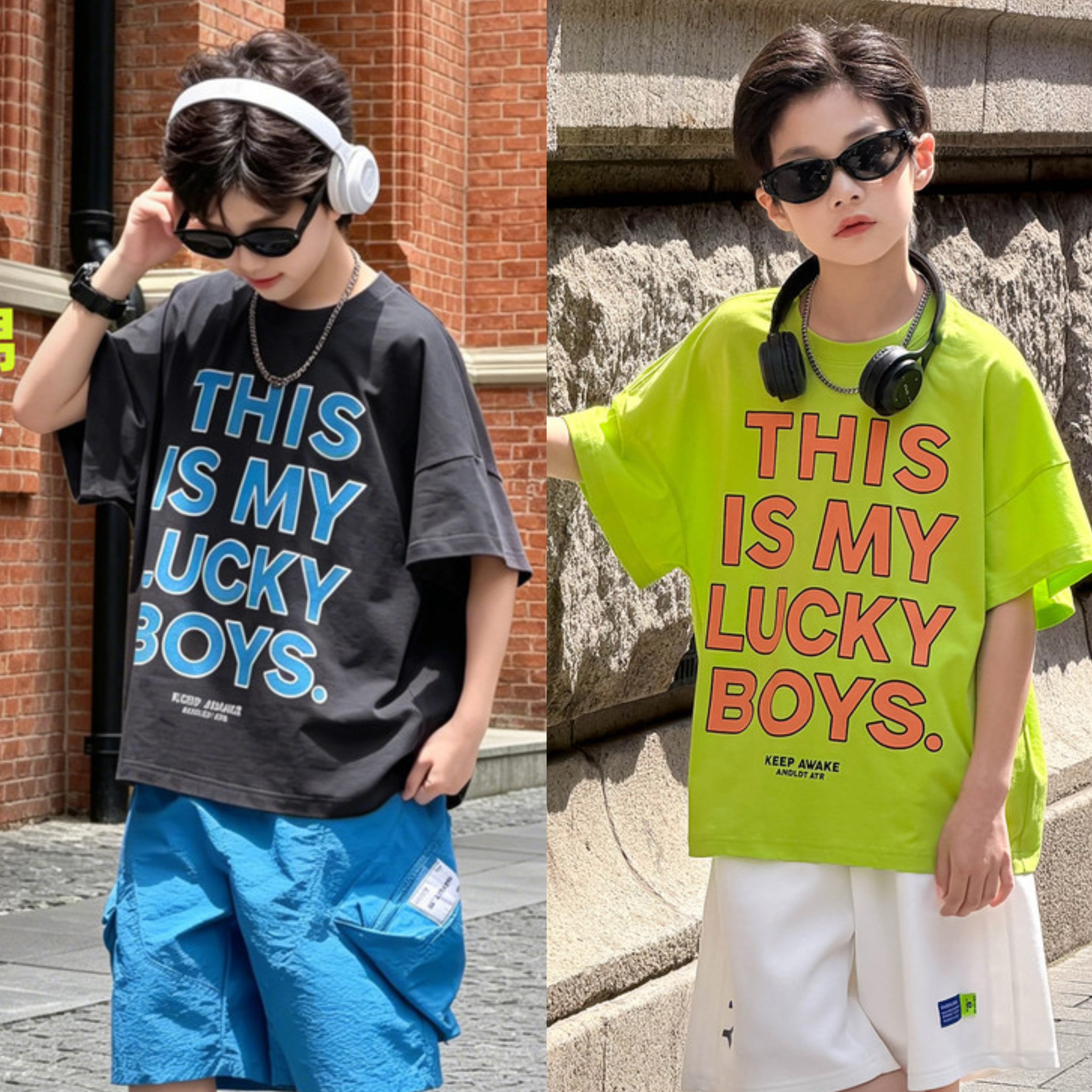 2026夏装波拉童装男童女童薄款凉感冰霜T恤中大童街舞短袖Tee衫