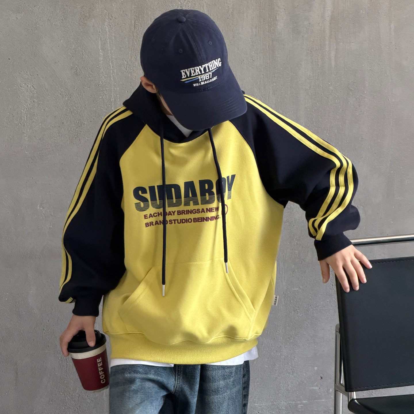 波拉童装儿童装男童卫衣春秋款2026秋装秋装中大童上衣秋季长袖酷