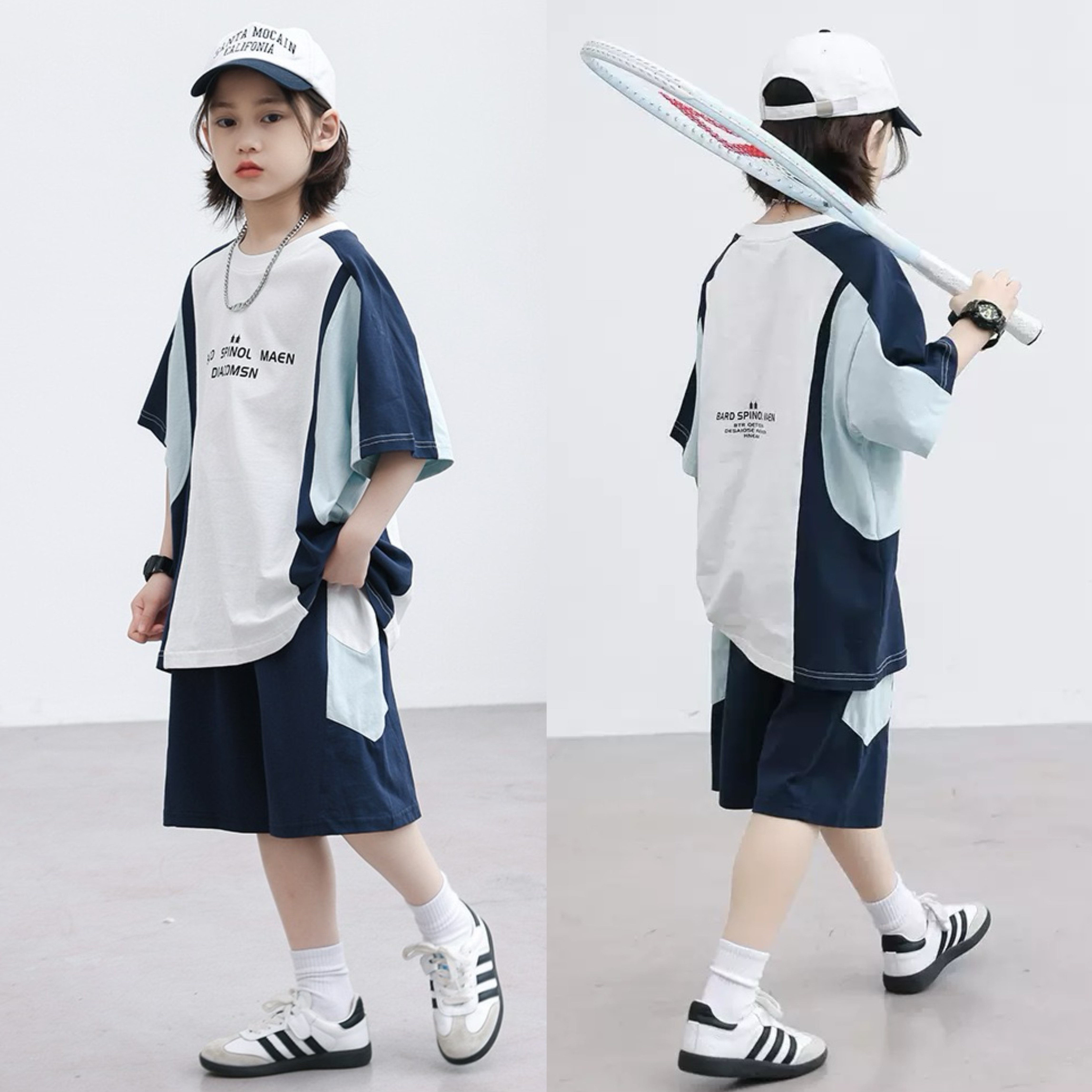 2026夏装波拉童装男童女童运动套装短袖短裤套装户外棒球运动装