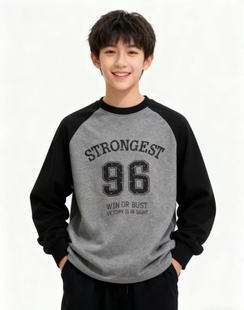 现货2025冬装波拉童装男女童半高领发热德绒打底衫中领磨毛T恤Tee