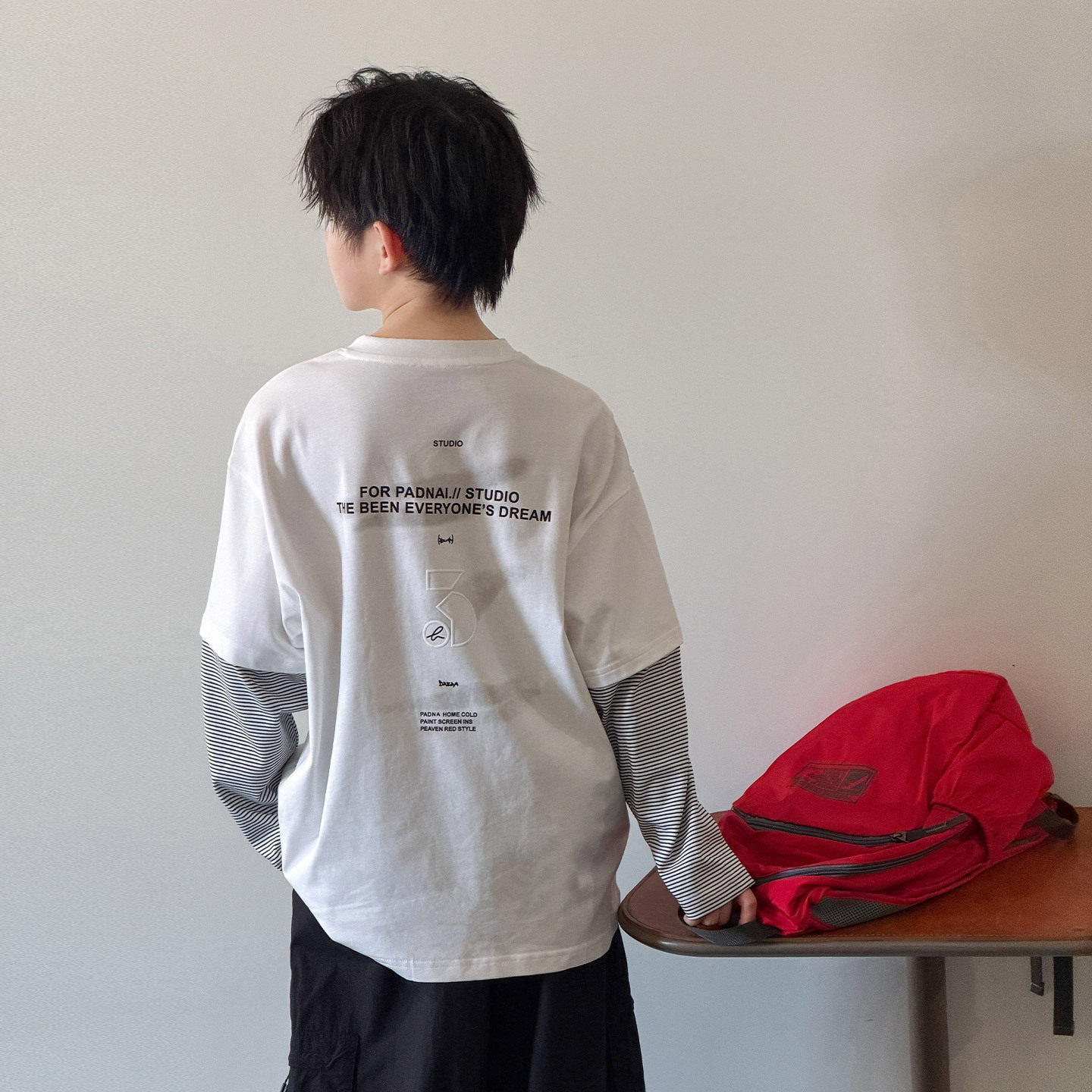 波拉童装童装2026秋装秋季新男童假两件长袖T恤中大童韩版洋气儿