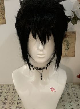 【动漫火影忍者佐助cosplay】造型装扮黑色全头套假发易造型