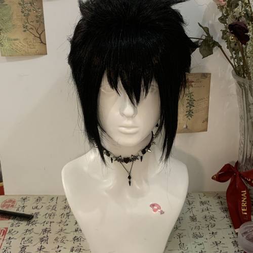 【动漫火影忍者佐助cosplay】造型装扮黑色全头套假发易造型