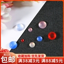 diy圆形树脂仿猫眼戒面光感宝石玩偶眼睛配件手工发饰品发簪材料