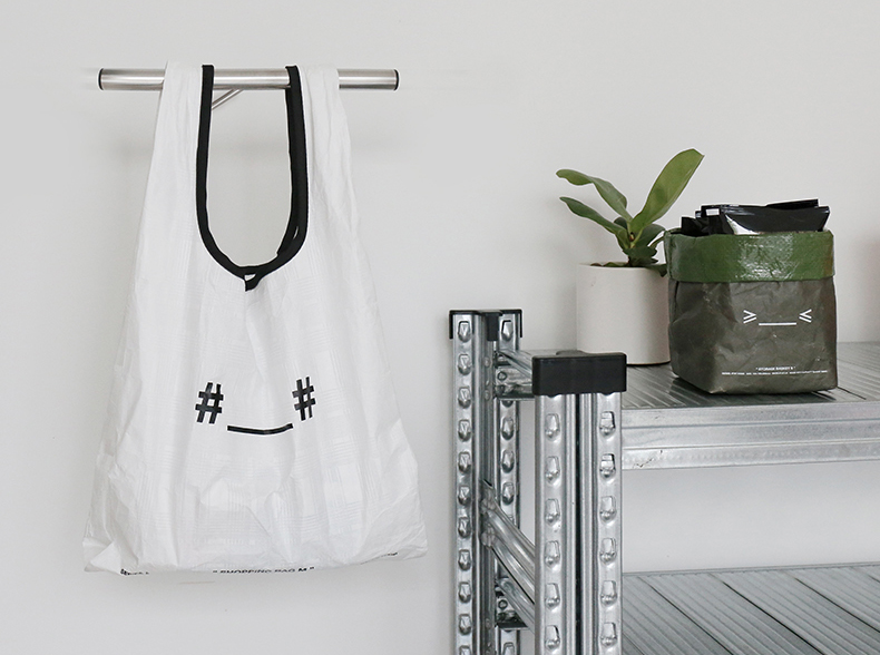 好白商店杜邦纸购物袋白色超轻