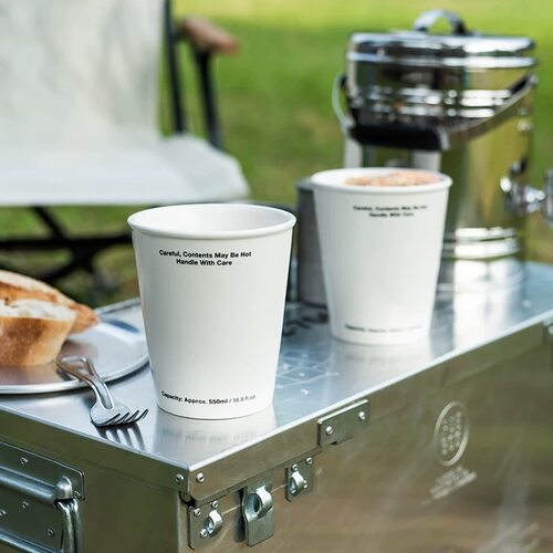 日本PUEBCO创意礼物简约一次性纸杯造型陶瓷拉面杯