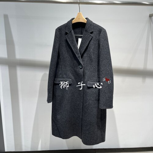 狮子心JN/江南国内专柜正品26冬款 长款毛呢大衣 5Q0814910-3595