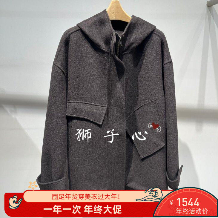 狮子心JN/江南国内专柜正品25冬毛呢外套5P0813340-2595