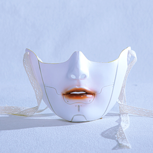 新下半脸机械美男可爱美人面具万物全脸成人男女仙女汉服节庆装扮