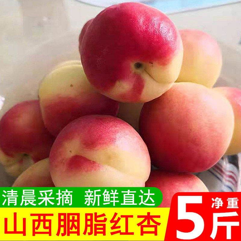 山西胭脂杏现摘红杏新鲜孕妇水果贵妃杏甜杏红梅非大黄杏子小白杏