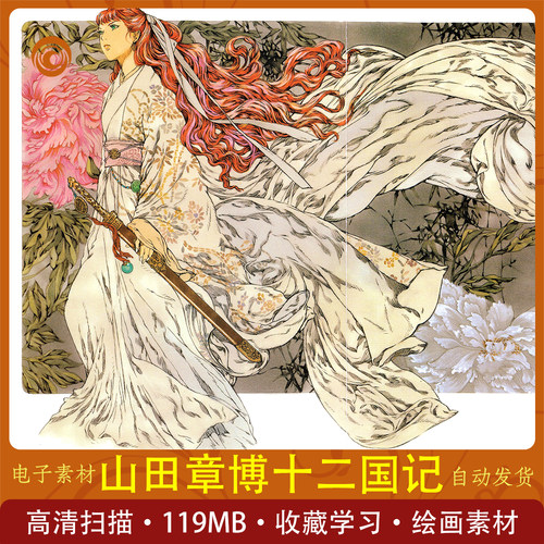 名家画集 山田章博 十二国记I久遠の庭插画人物漫画素材学习收藏
