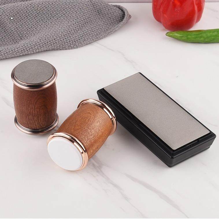 跨境电商滚筒磨刀器磨刀器家用金刚砂磨刀石手动快速磨刀石多功能