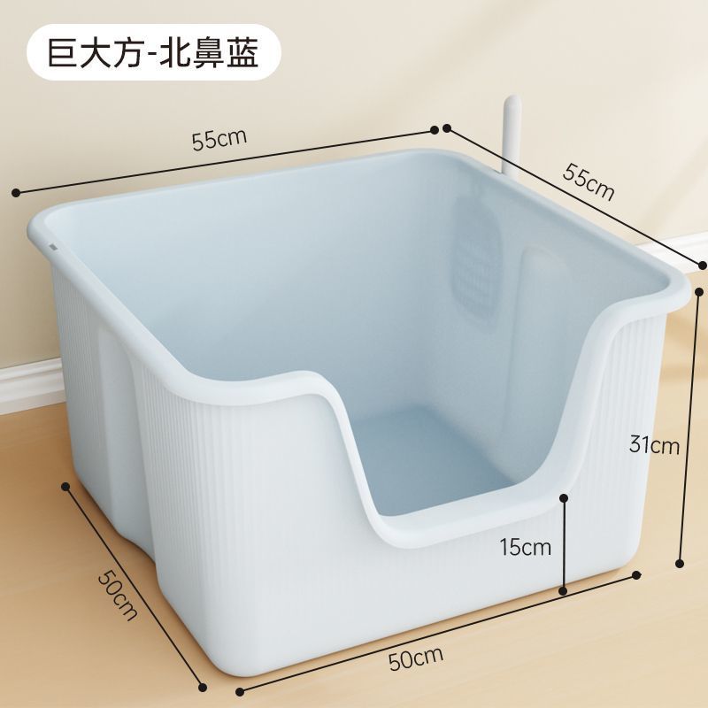 猫咪正方形猫砂盆超大号