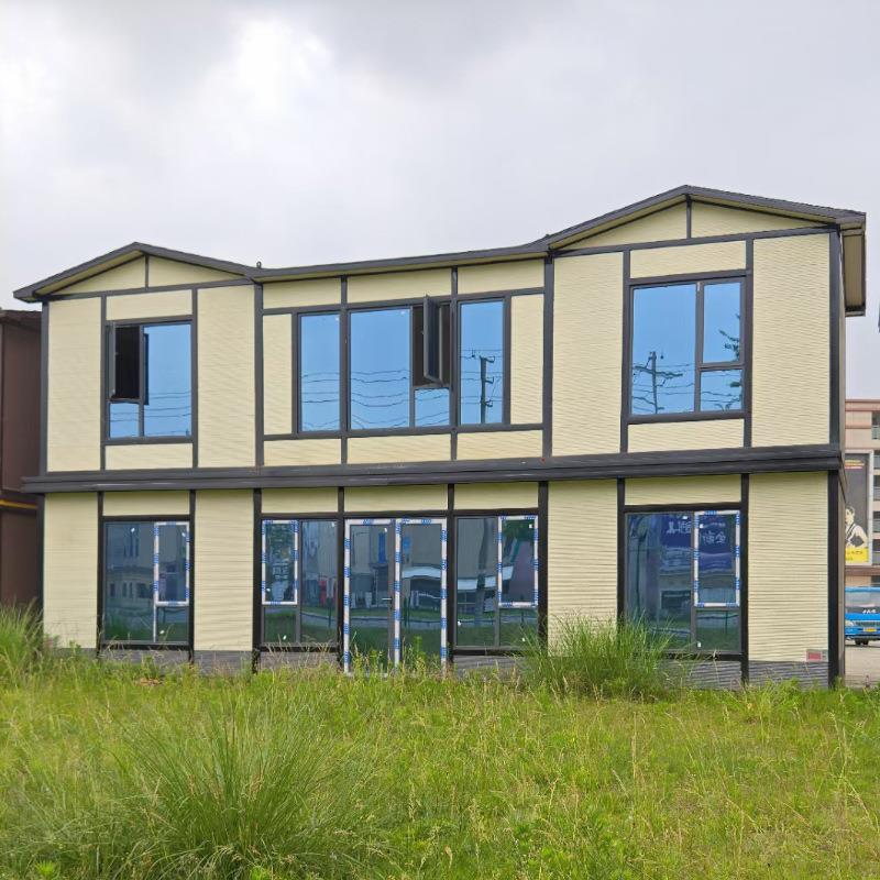 集成房屋活动房子两层欧式临海别墅农村自建房的图纸移动轻钢别墅