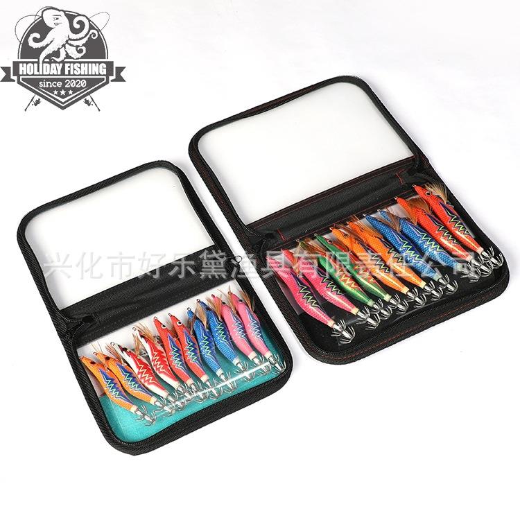 闪电木虾包3.5# 常用夜光路亚饵 电镀鱿鱼钩夜光荧光鱼饵渔具套装