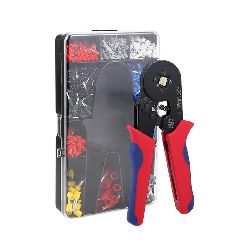 跨境爆款压线钳压接钳 HSC8 6-4 6-6 管型端子紫洞黄铜压接工具