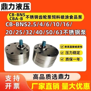 B2.5陶瓷不锈钢齿轮泵CB BNS16 32饲料喷涂油泵 CBA B10