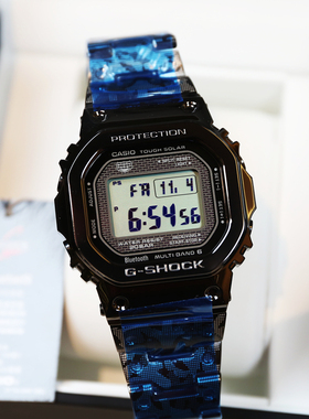 CASIO卡西欧G-SHOCK 40周年限量金属方块GMW-B5000EH-1A 联名限定