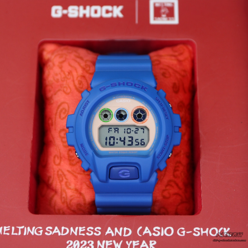 卡西欧G-SHOCK兔年联名礼盒可爱手表男女DW-5600MTS22 6900限量款