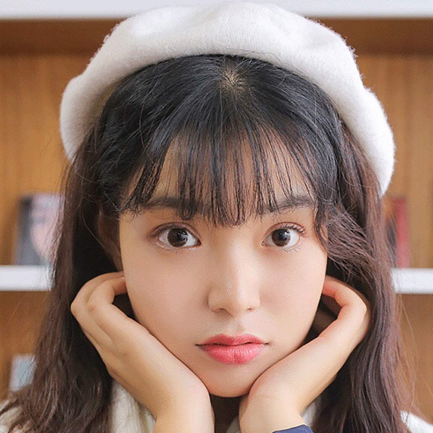 贝雷帽女小号小头围帽子女文艺冬